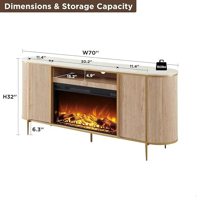 70 Mobili TV Camino di lusso moderni, Centro multimediale, Consolle TV