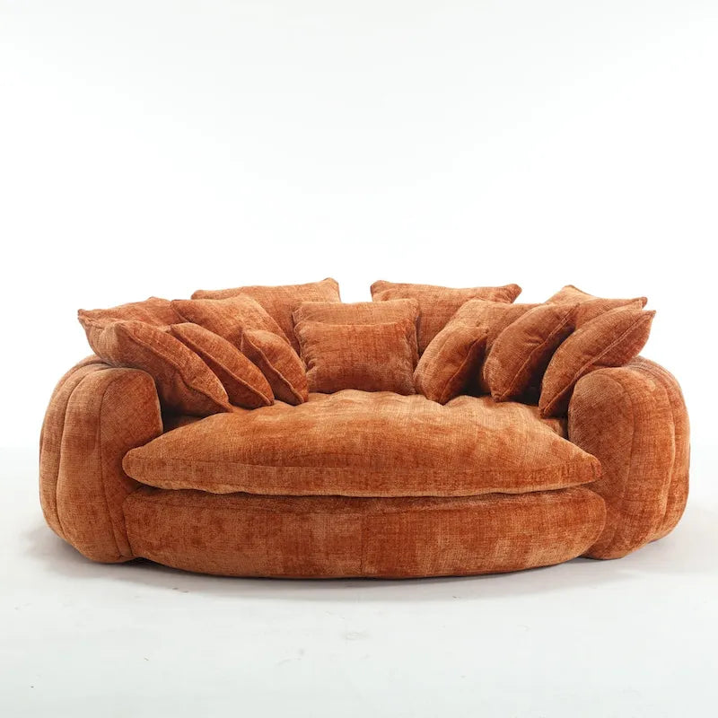 Comodo divano letto matrimoniale Loaf, divano letto oversize con braccioli