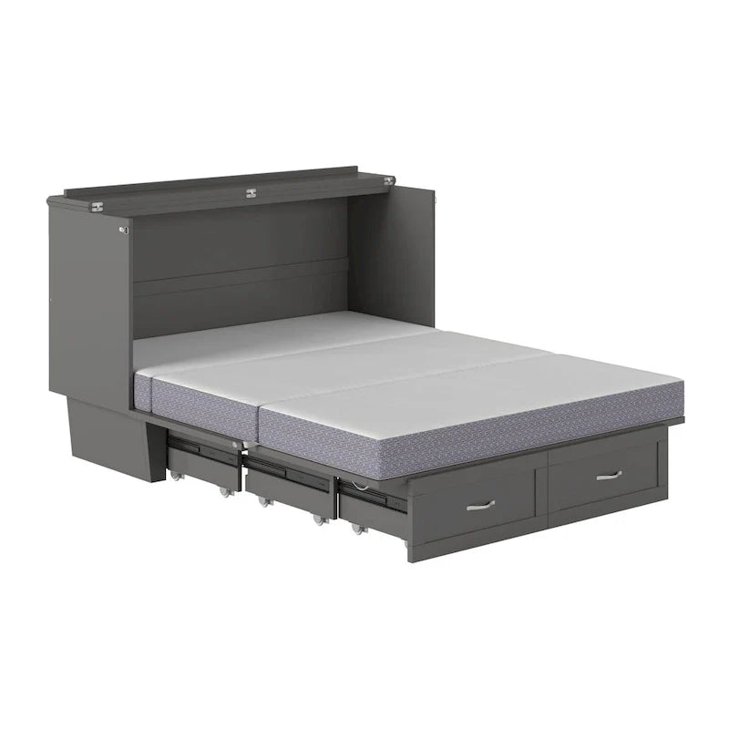 Cassettone letto a scomparsa Chelsea Queen con materasso