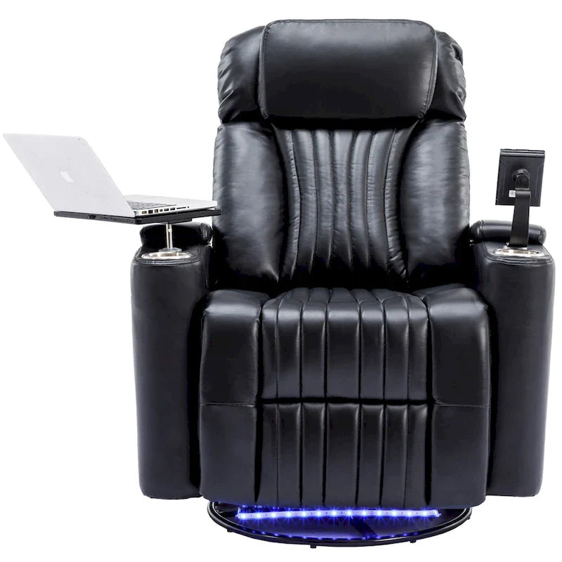 Poltrona reclinabile girevole a 270° multifunzione per home theater