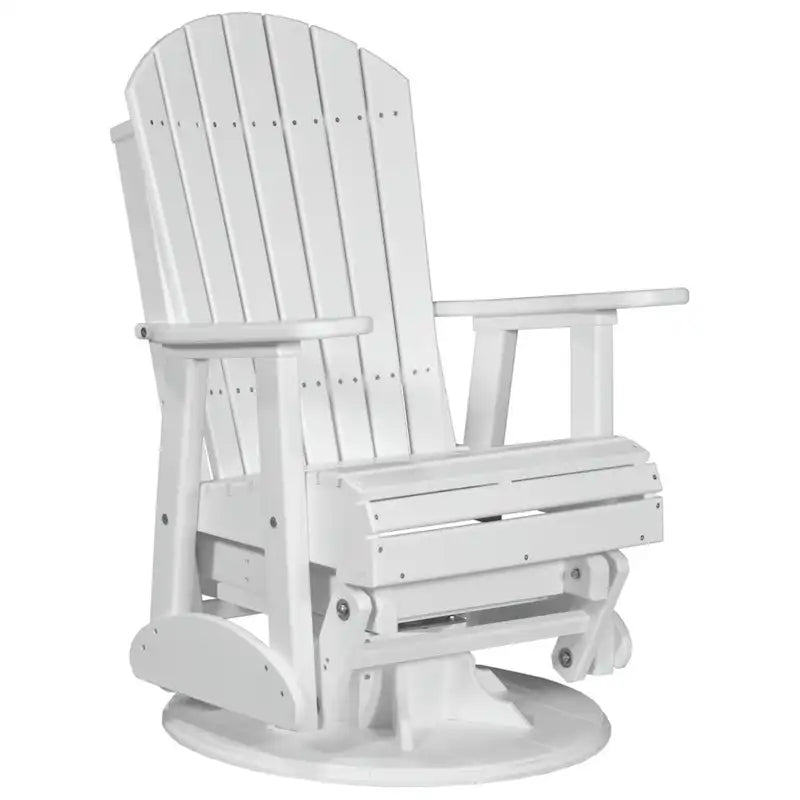 Poltrona scorrevole e girevole Adirondack in Poly Lumber