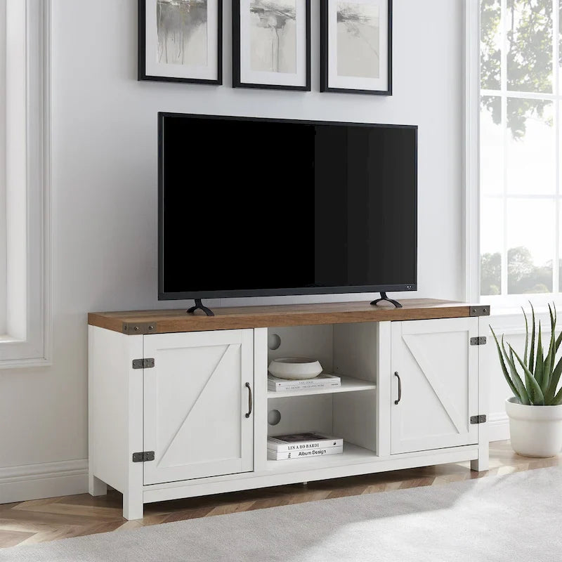 Mobile TV Middlebrook Firebranch da 58 pollici con ante scorrevoli in stile fienile