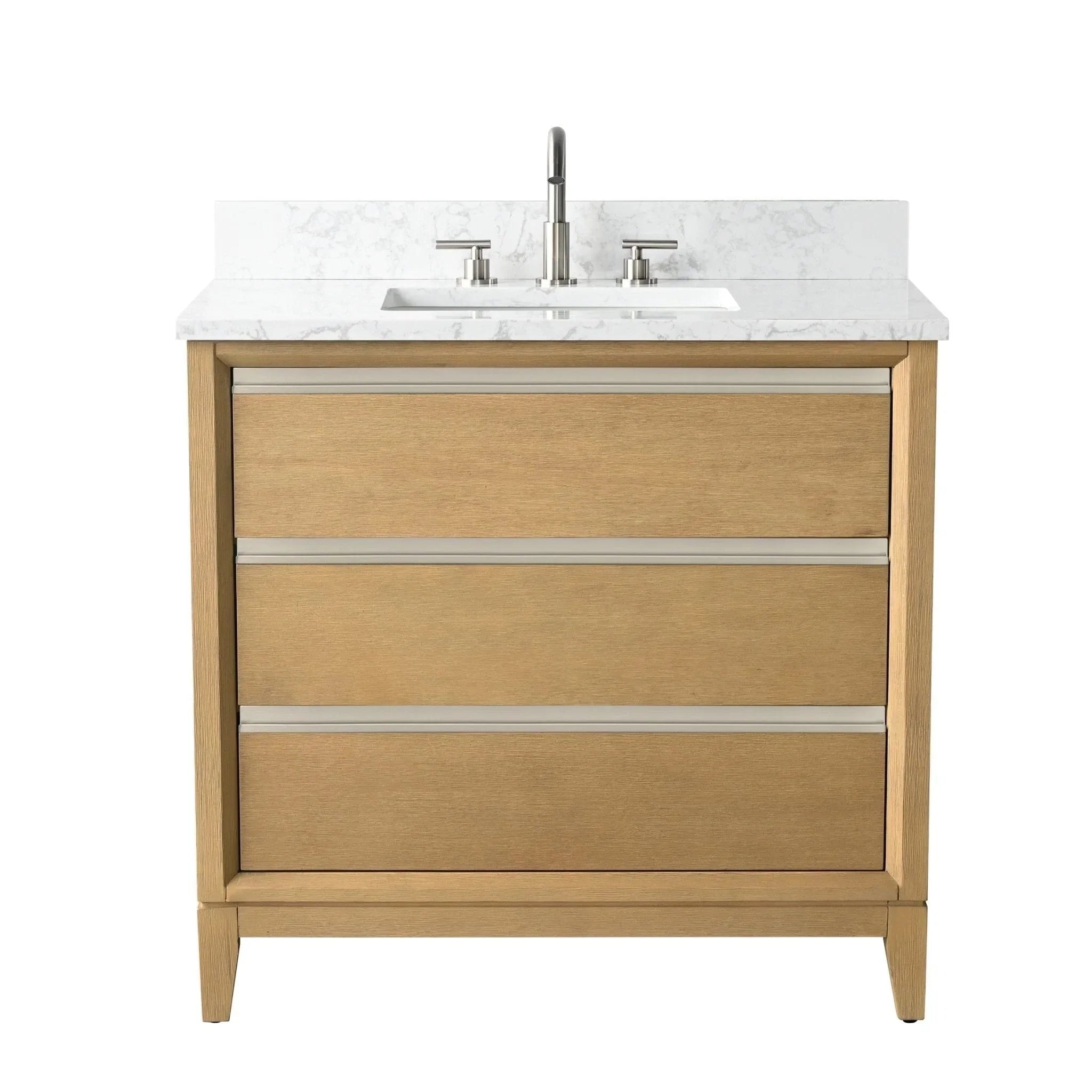 Mobile da Bagno Vanity Art con Lavabo in Ceramica e Top in Marmo Ricomposto