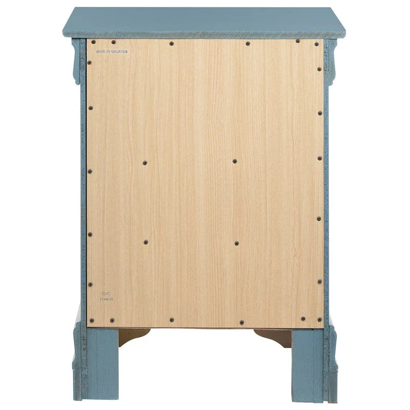 Comodino in legno a 3 cassetti