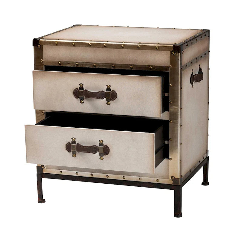 Baule Tavolino in Tela Laura Vintage