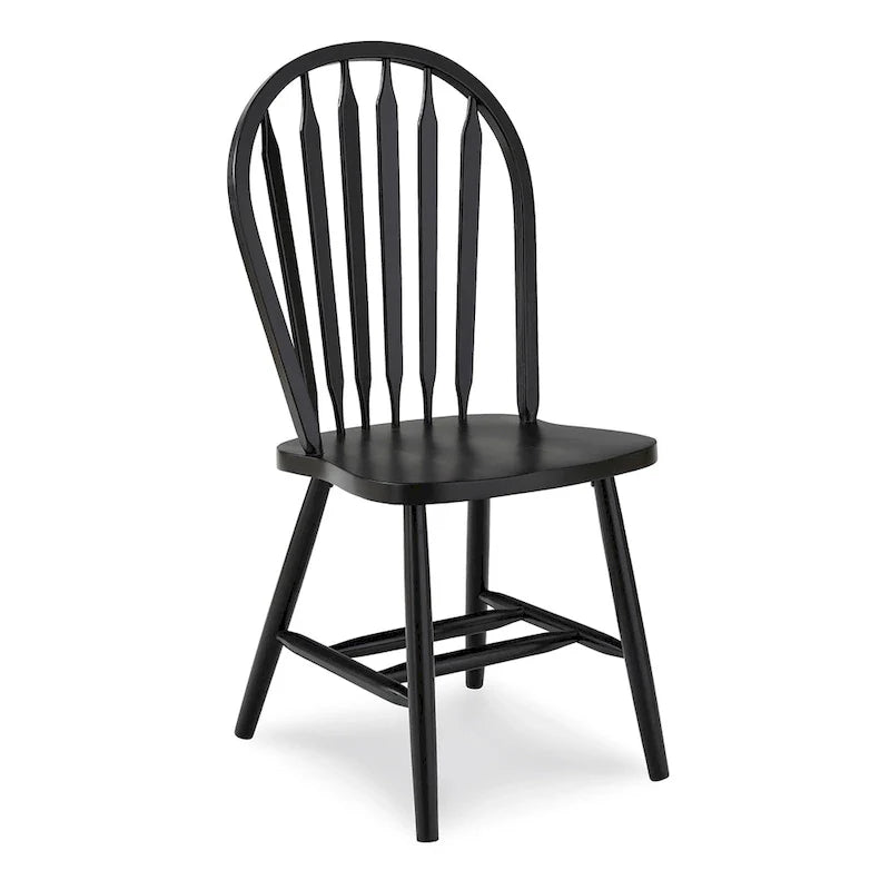 Sedia da pranzo in legno massello Windsor Arrowback