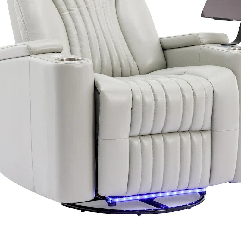 Poltrona reclinabile girevole a 270° multifunzione per home theater
