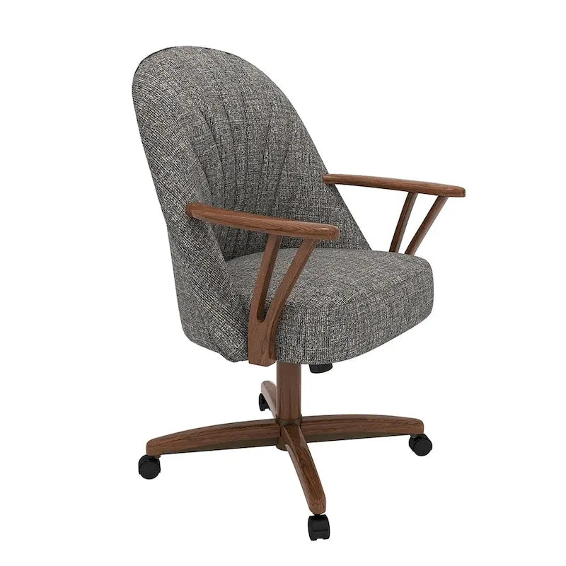 Sedia da Pranzo Caster Finitura Noce