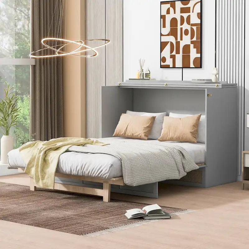 Letto a scomparsa Nestfair matrimoniale con ampi cassetti