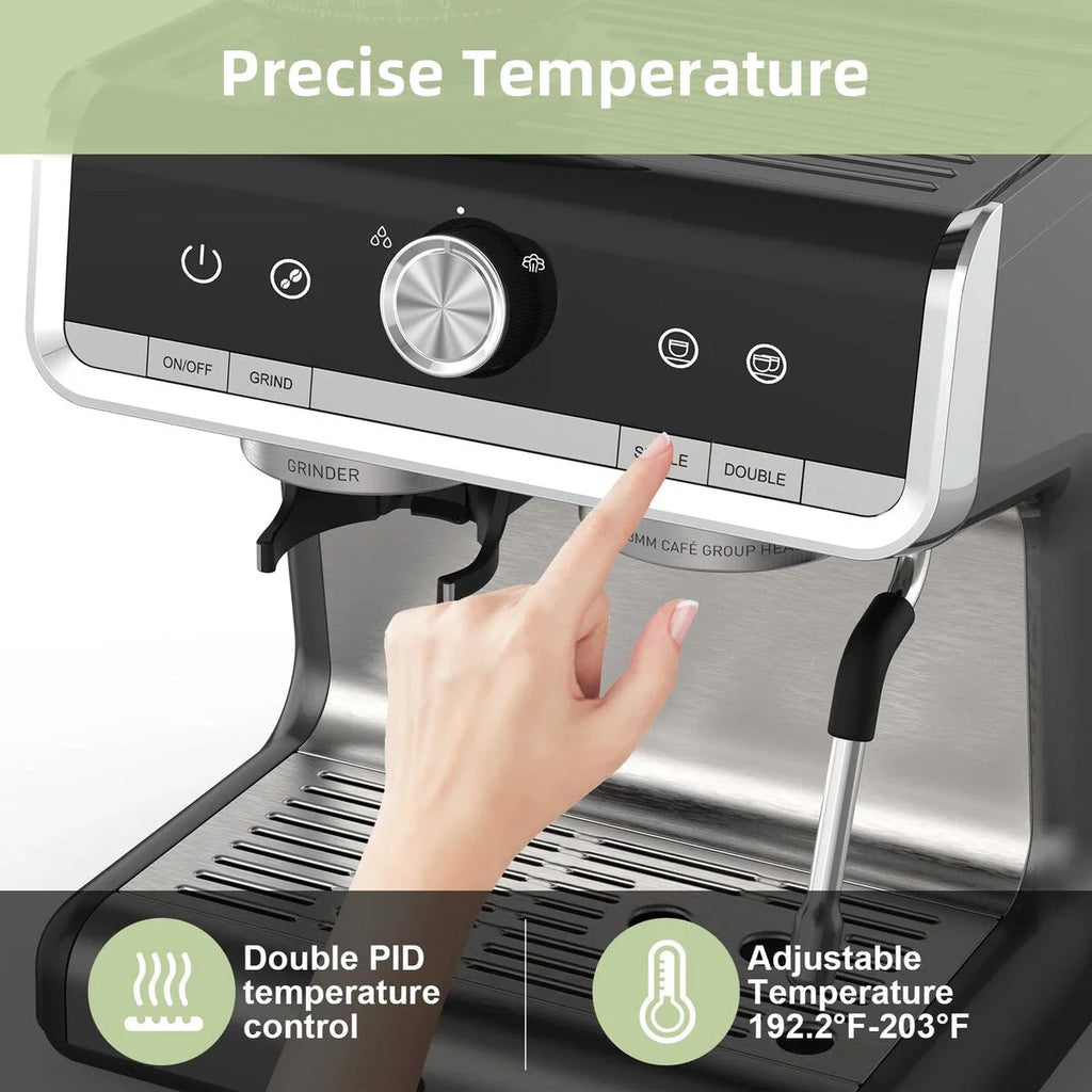 Macchina da caffè espresso, con macinacaffè, serbatoio dell'acqua da 2,8 L