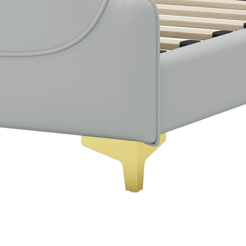 Letto Moderno Imbottito in Ecopelle
