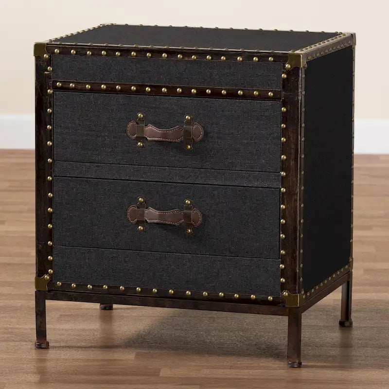 Baule Tavolino in Tela Laura Vintage
