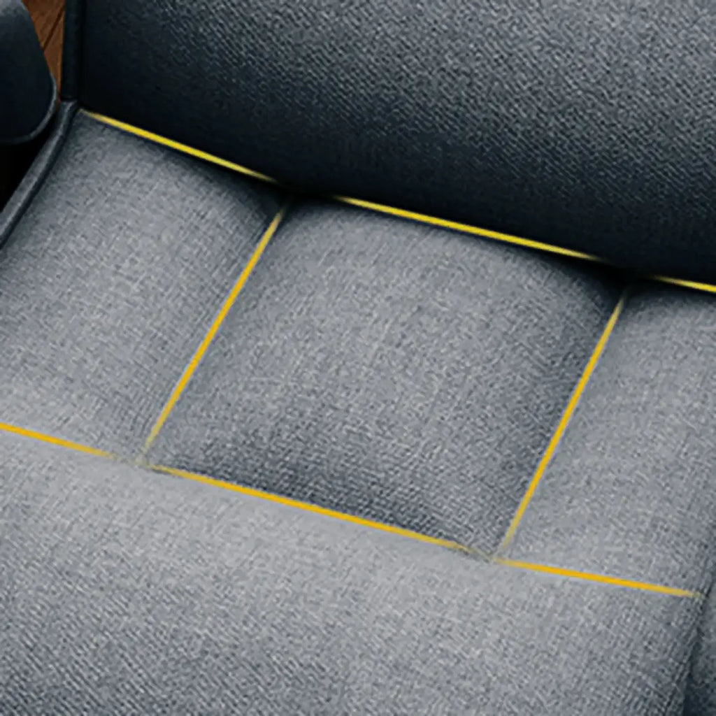 Sedia da ufficio moderna con 4 gambe, imbottita in tessuto grigio