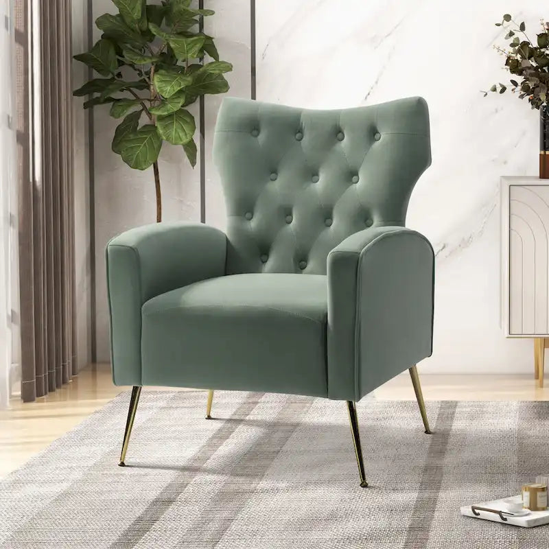 Sedia imbottita Abadiana Accent con base in metallo