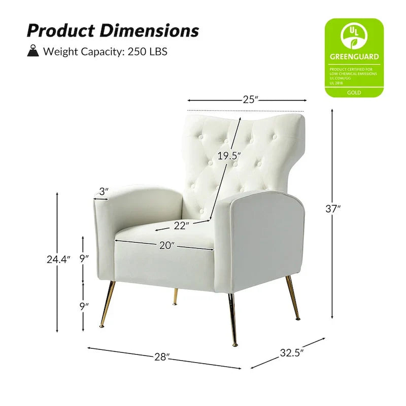 Sedia imbottita Abadiana Accent con base in metallo