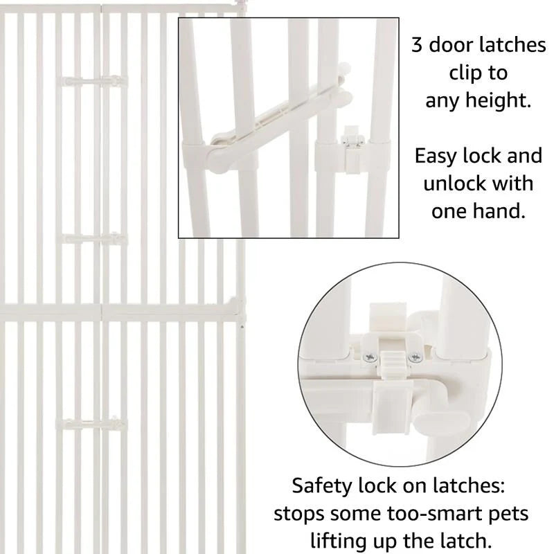 unipaws Cancelletto per Gatti Extra Alto 74 pollici con serrature per porte