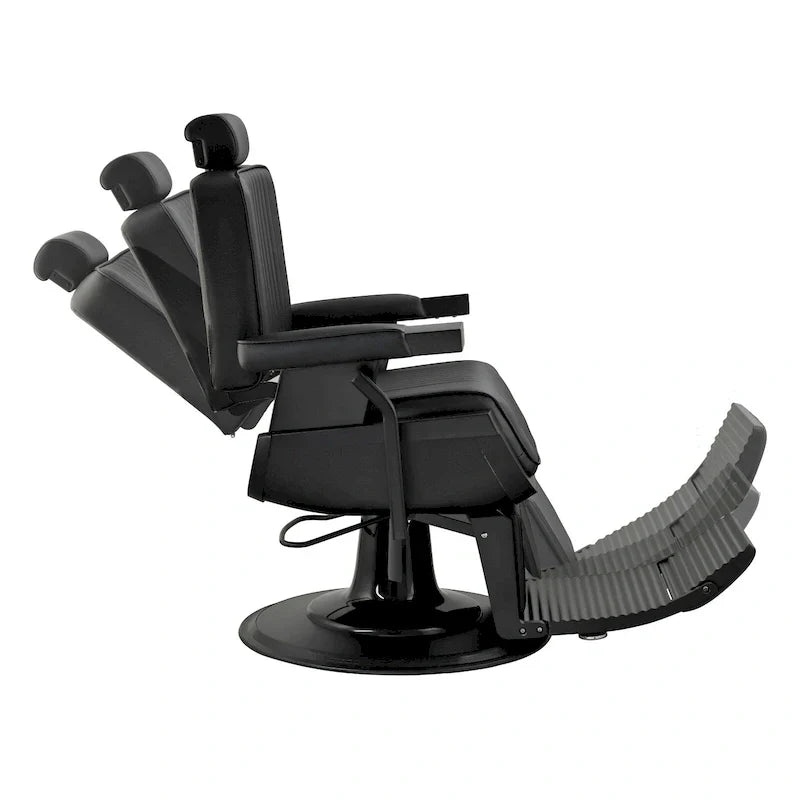 Poltrona da barbiere JAXSON Heavy Duty Reclining Hydraulic Barbershop Chair, telaio nero