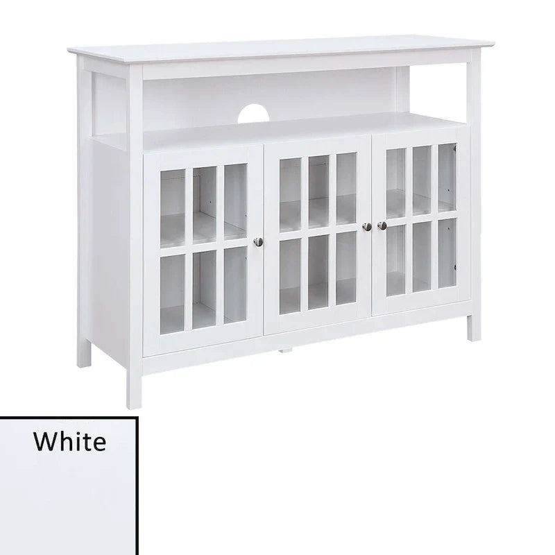 Convenience Concepts Big Sur Mobile TV Stand Deluxe con Armadietti e Ripiano per TV fino a 55 Pollici