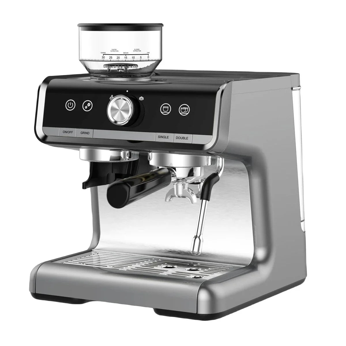 Macchina da caffè espresso, con macinacaffè, serbatoio dell'acqua da 2,8 L