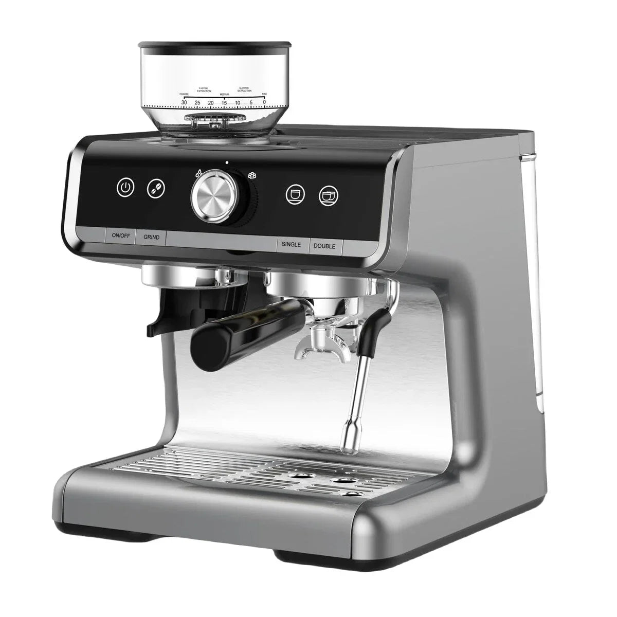 Macchina da caffè espresso, con macinacaffè, serbatoio dell'acqua da 2,8 L