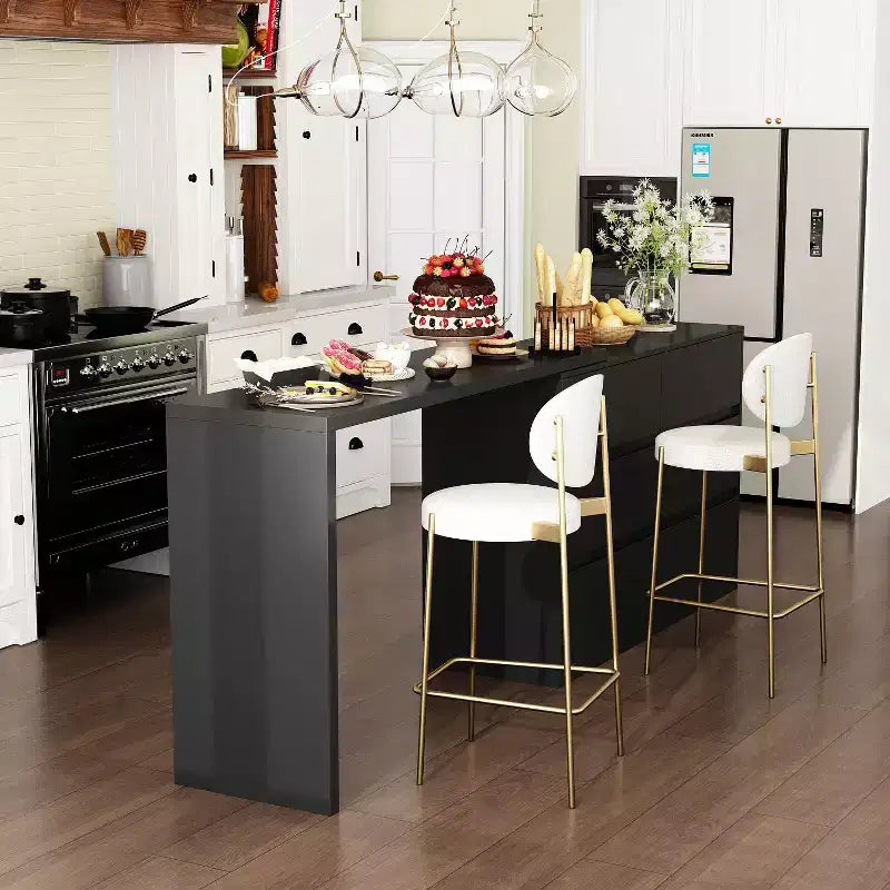 Credenza/Mobile Buffet Intelligente Girevole/Allungabile con 6 Cassetti, Piano d'Appoggio Estensibile, Tappetino Antiscivolo, Tavolo da Pranzo Girevole, Dispensa ad Isola per Cucina