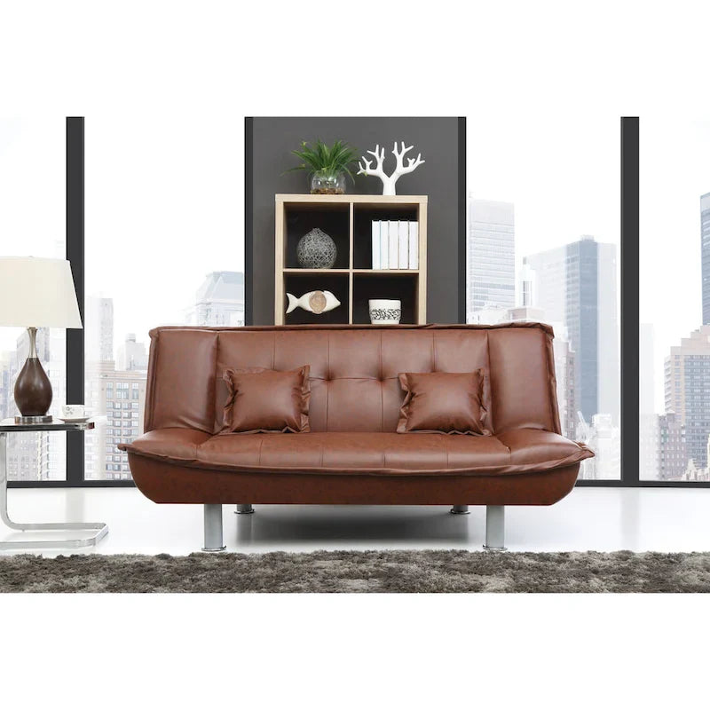 Divano Letto in Similpelle Lionel