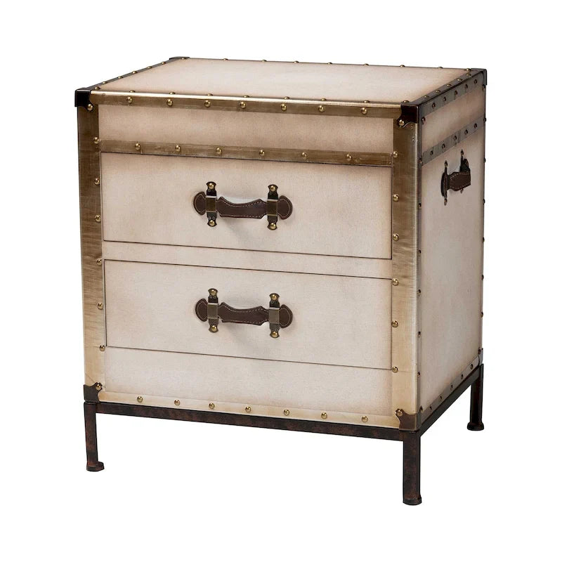 Baule Tavolino in Tela Laura Vintage