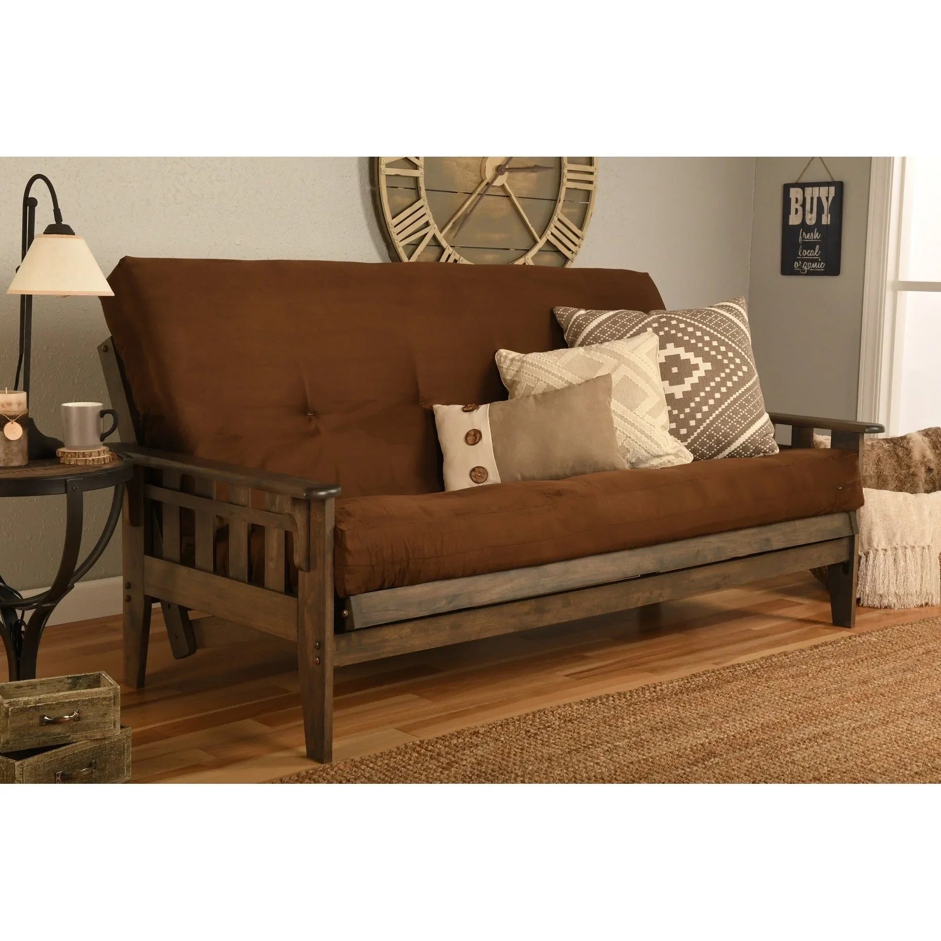 Set Futon Noce Rustico Full-size con Materasso