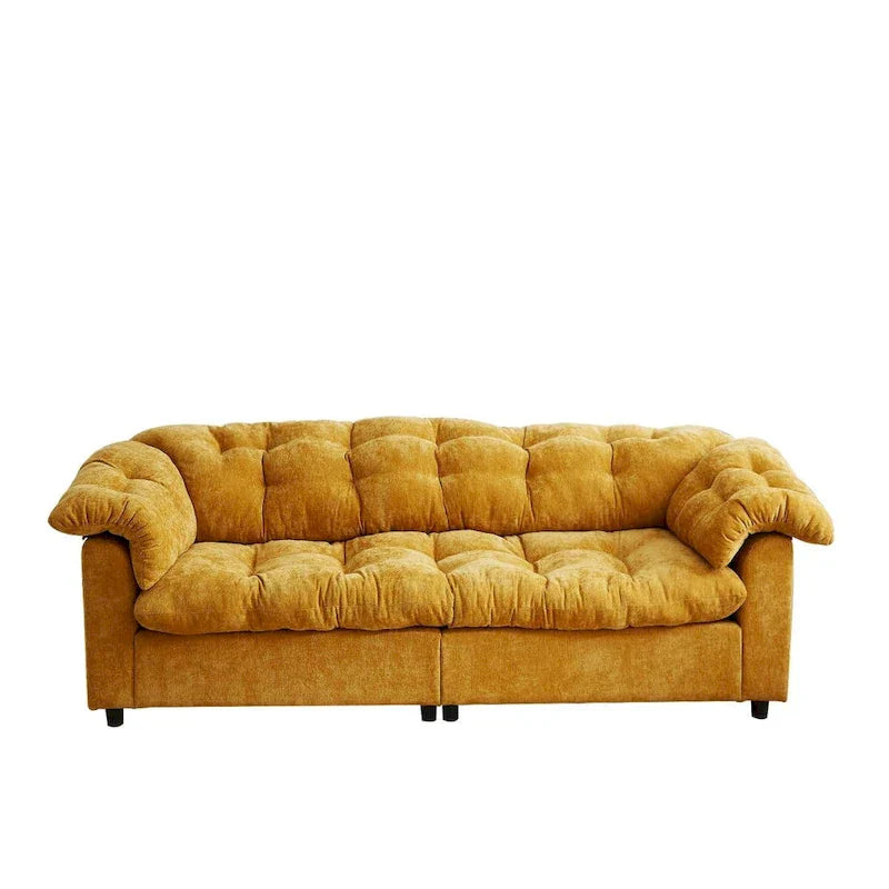 99.2  Divano profondo Chenille Comfort, Divano soffice effetto nuvola imbottito