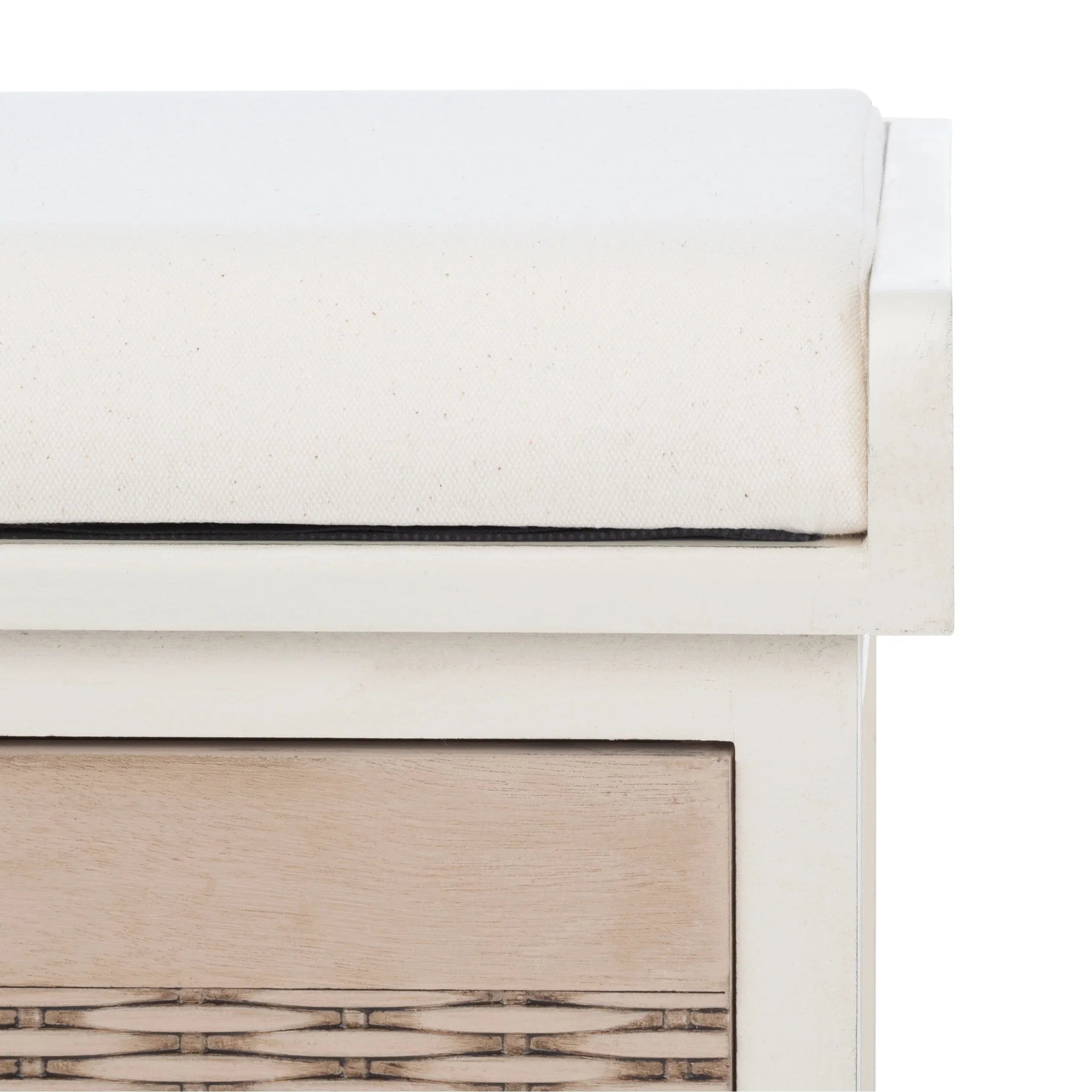 SAFAVIEH Fiorello Panca Contenitore a 3 Cassetti con Cuscino - 47,3 L x 15 P x 19 A - 47Lx15Px19A