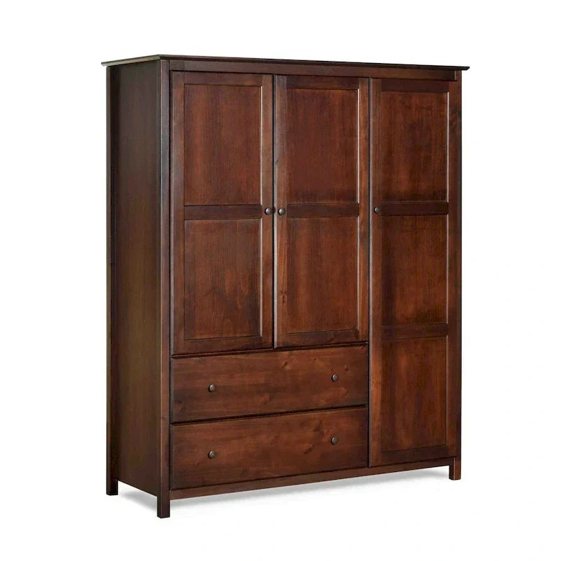 Armadio Grain Wood Furniture Shaker Wood a 3 ante - 60x72x22