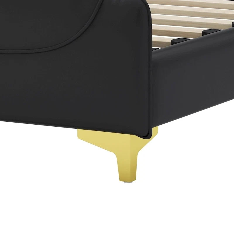 Letto Moderno Imbottito in Ecopelle