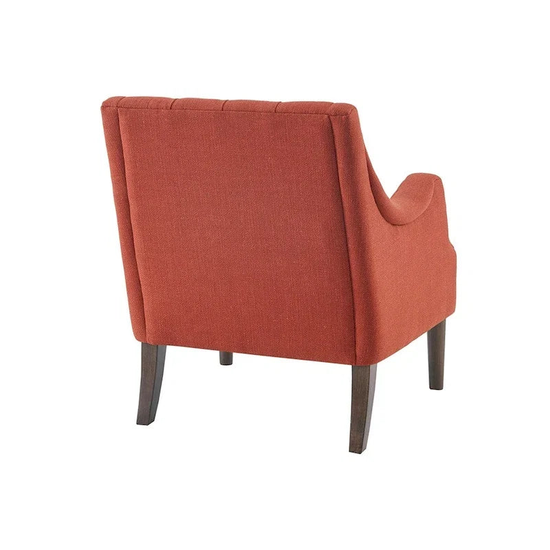 Poltrona moderna accent con bottoni capitonné