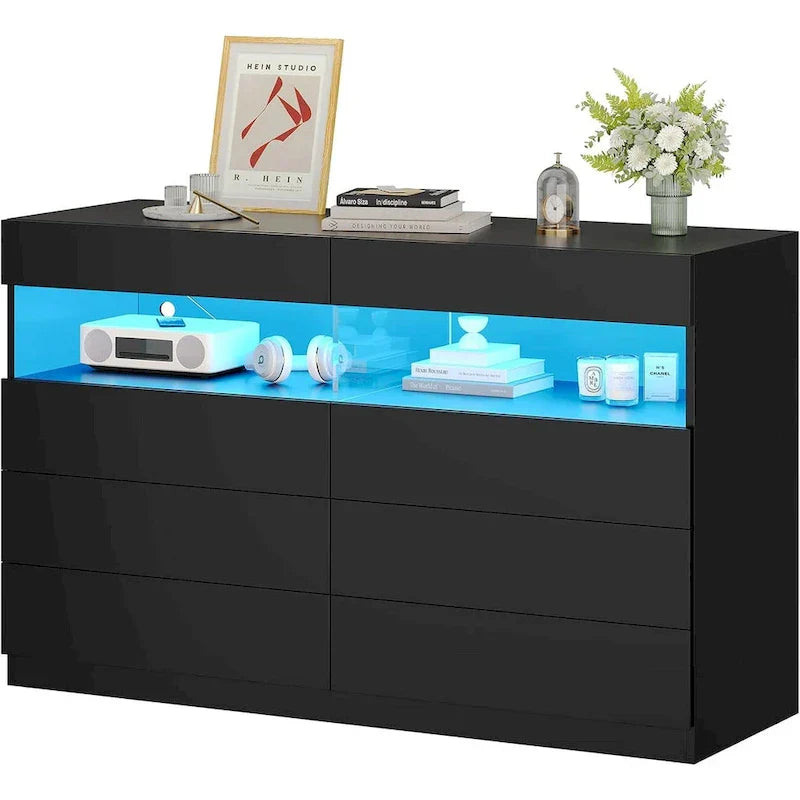 Cassettiera a 8 cassetti con luci LED