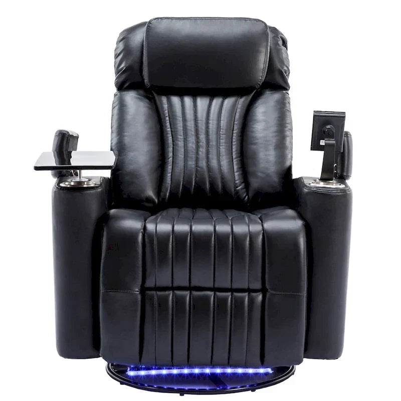 Poltrona reclinabile girevole a 270° multifunzione per home theater