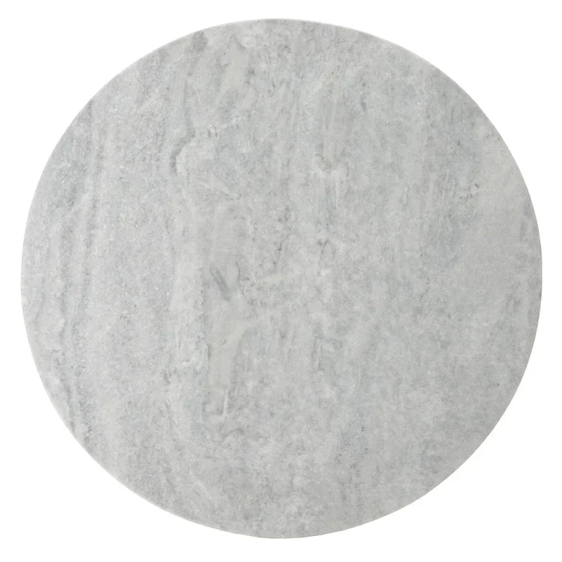 Tavolino d'appoggio rotondo alto in marmo Ghicu di SAFAVIEH Couture - 55,8 cm L x 53,3 cm P x 61 cm A - 53,3x53,3x61 cm