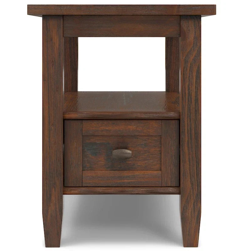 WYNDENHALL Norfolk TAVOLINO LATERALE STRETTO RETTANGOLARE TRADIZIONALE IN LEGNO MASSELLO, LARGHEZZA 14 POLLICI - 14 pollici di larghezza