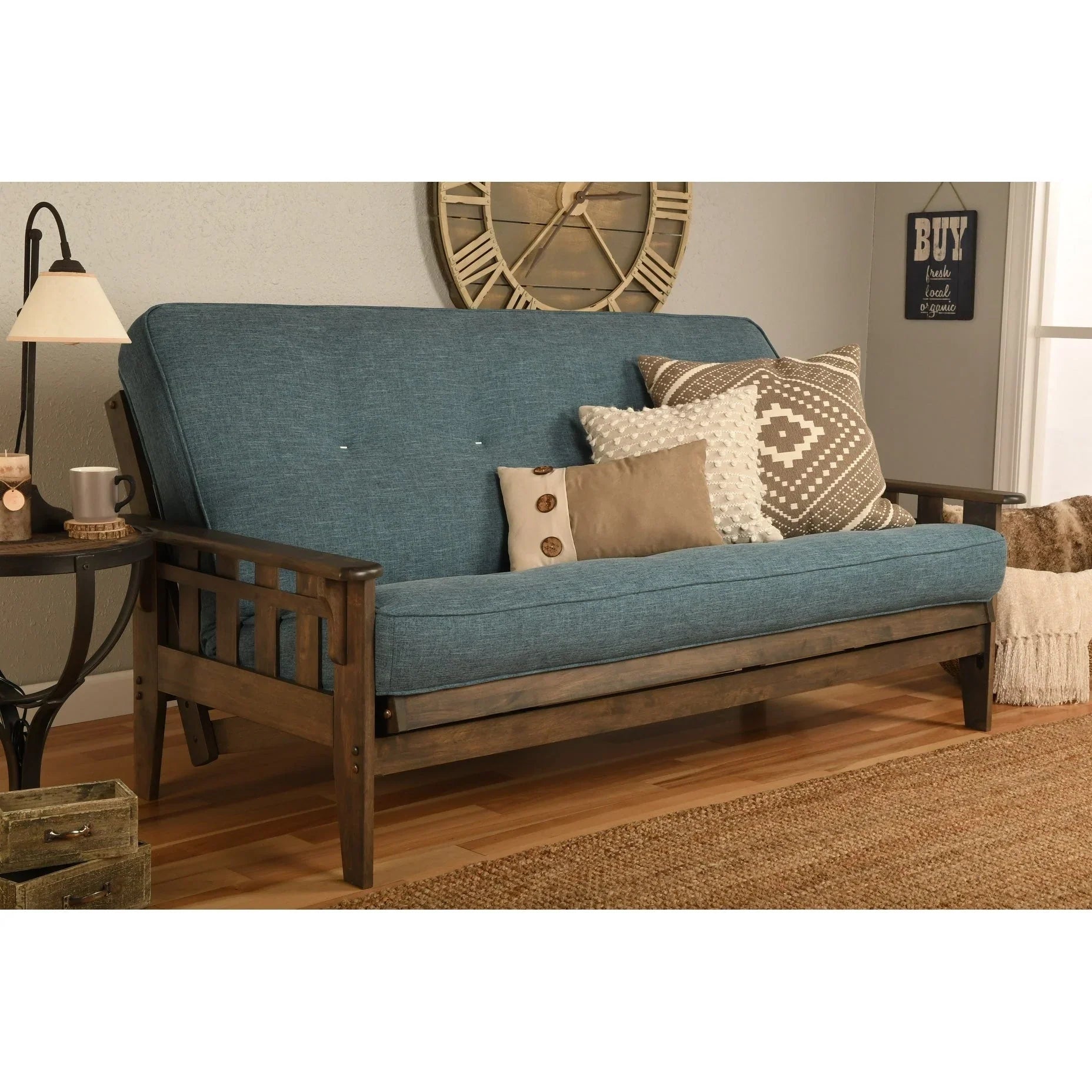 Set Futon Noce Rustico Full-size con Materasso