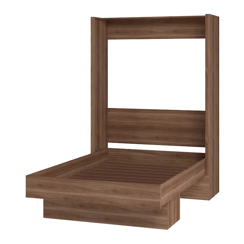Letto a scomparsa contemporaneo Easy Lift Brazilian Queen con ripiano