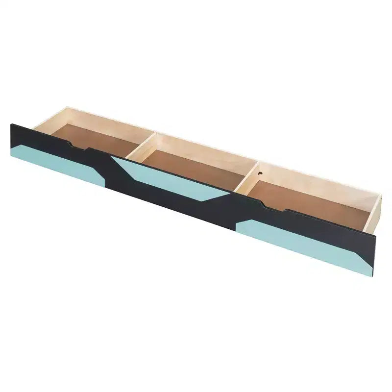 Daybed da gioco completo/queen size con testiera libreria, luci LED, scrivania integrata, cassetti e stazione di ricarica