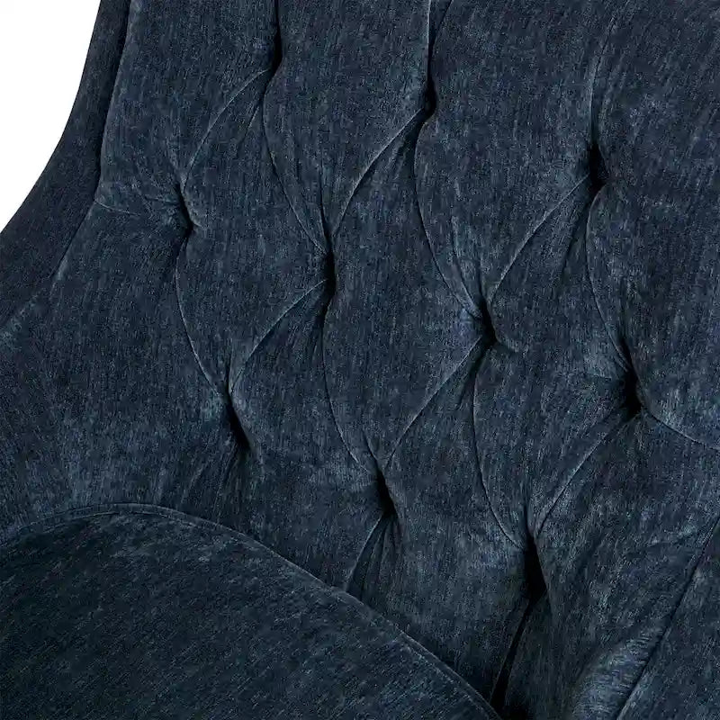 Poltrona moderna accent con bottoni capitonné