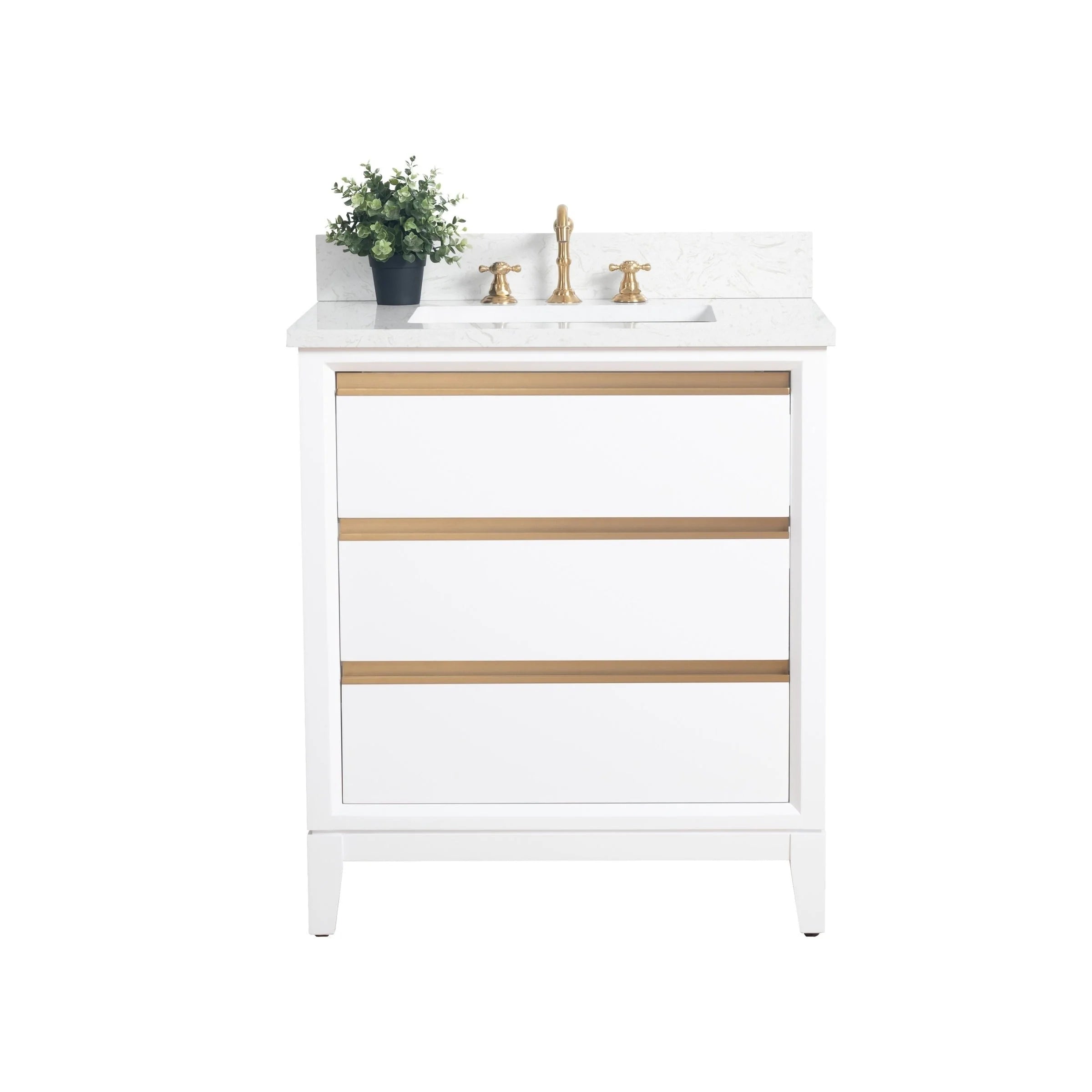 Mobile da Bagno Vanity Art con Lavabo in Ceramica e Top in Marmo Ricomposto
