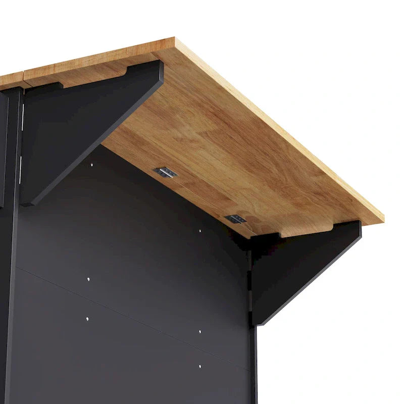 54 - Grande isola cucina con anta a ribalta in legno di gomma, carrello da cucina scorrevole con texture in rilievo su 4 ruote con 4 ante e 3 cassetti