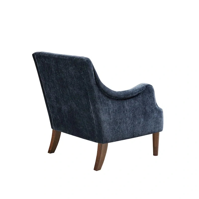 Poltrona moderna accent con bottoni capitonné