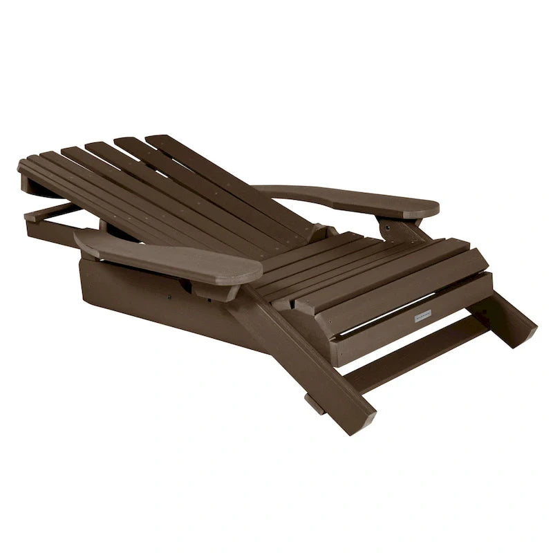 Sedia Adirondack Pieghevole e Reclinabile King-Size HIGHWOOD
