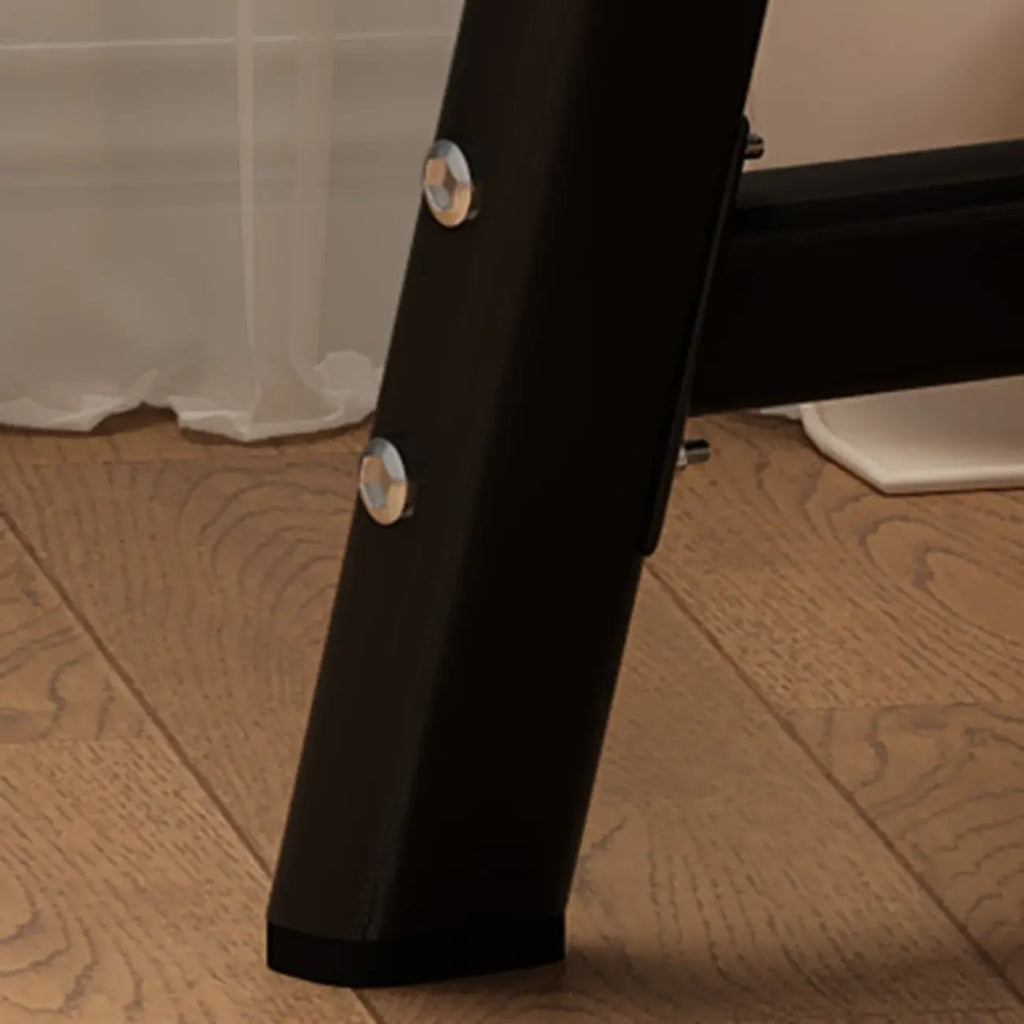 Sedia da ufficio moderna con 4 gambe, imbottita in tessuto grigio