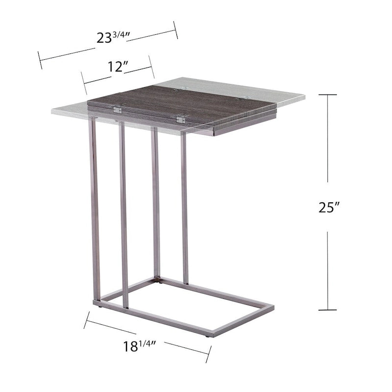 SEI Furniture Calyer Tavolino a C Espandibile
