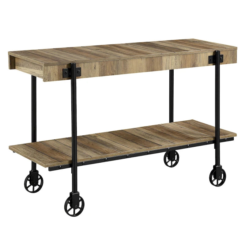 Console en métal à 1 étagère de 119 cm Hyssop Farmhouse de Furniture of America