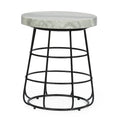 Tavolino laterale Woodbine Modern Handcrafted in marmo di Christopher Knight Home - 18.00 L x 18.00 P x 22.00 H