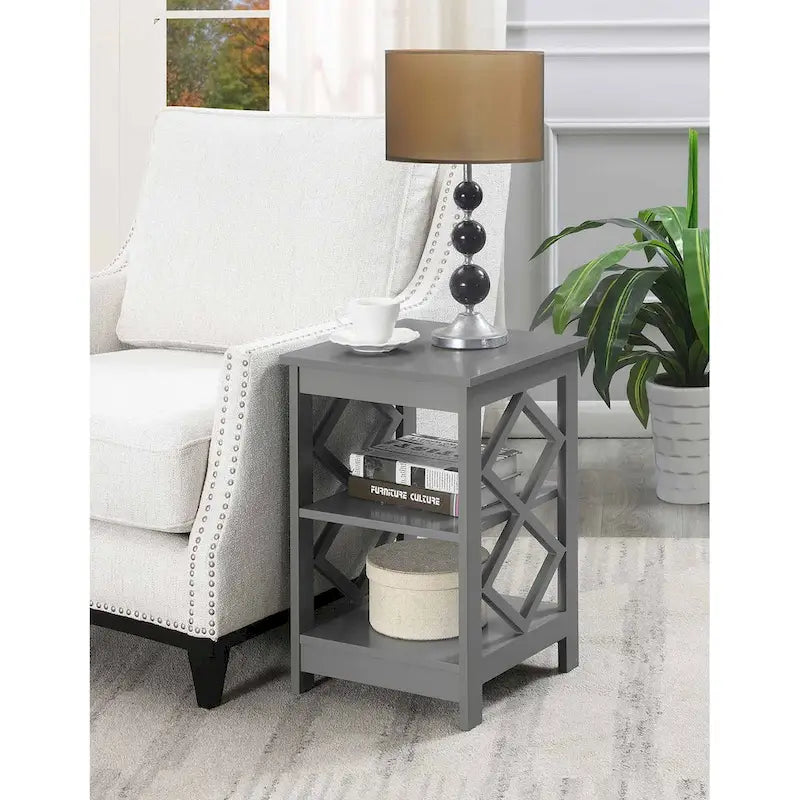 Convenience Concepts Tavolino Diamond con ripiani